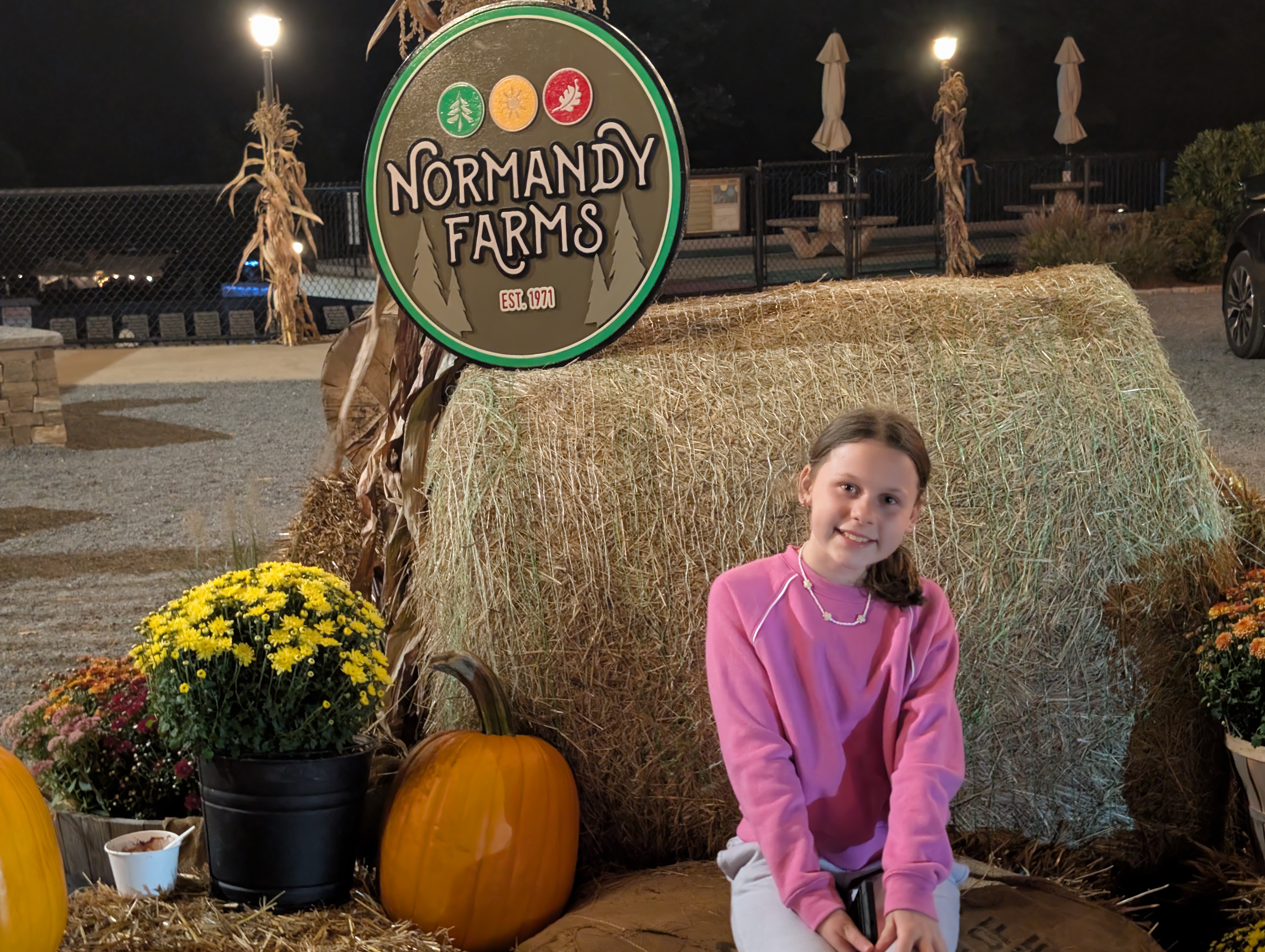 Fall display at Normandy Farms during Family Fall Fest